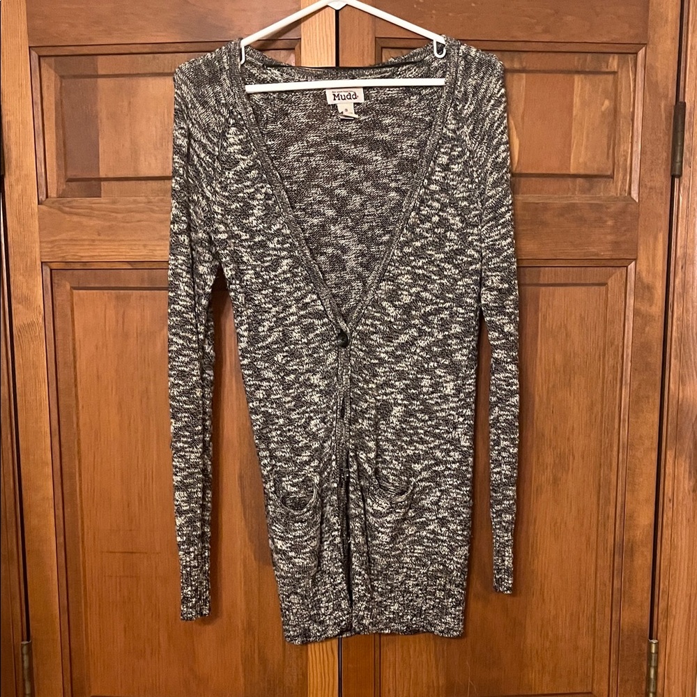 Mudd Monochrome Knit Cardigan